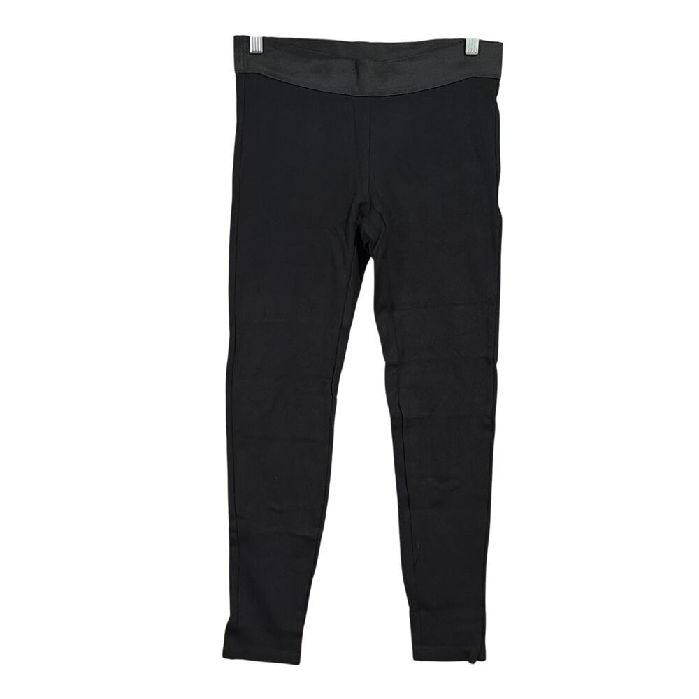 Ann Taylor Womens Pants Black Pull On Elastic Waist Leggings Ankle Stretch Small
